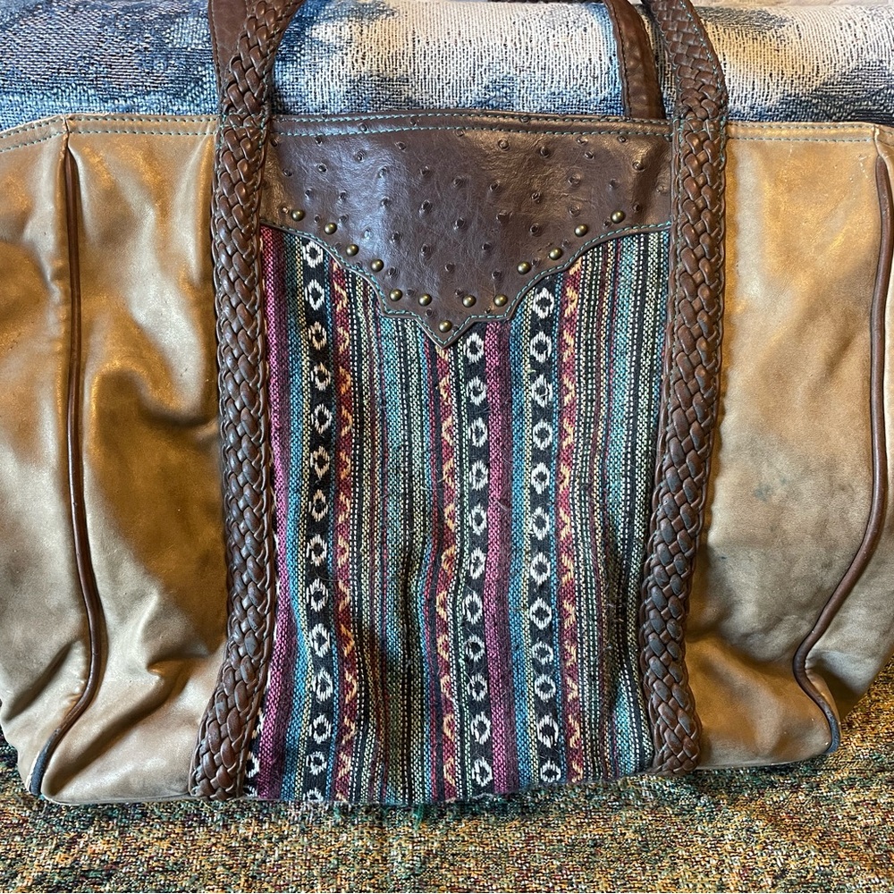 Elegant Multicolor and Brown Women's Tote Bag